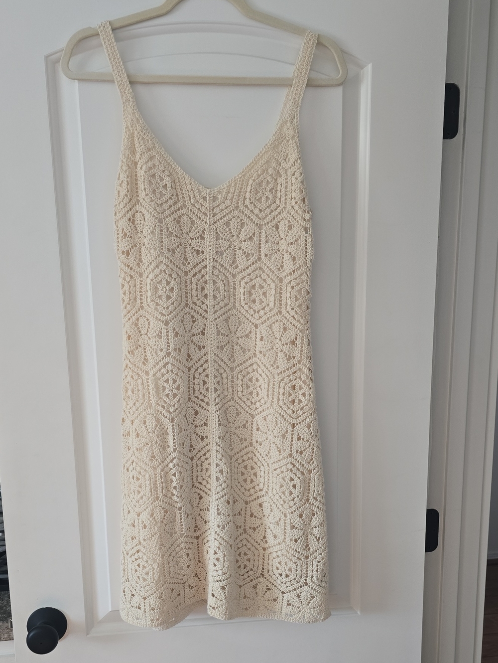 Z Supply Crochet Mini Dress in Cream